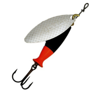 Блесна MEPPS Aglia Long Heavy №2 цв. Серебристый/Черный/Оранжевый