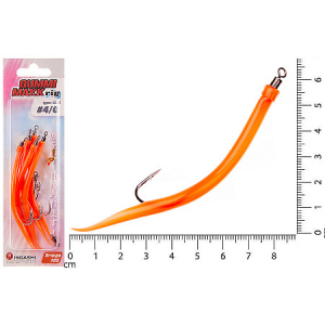 Оснастка HIGASHI Gummi Makk rig SB3 #05 Оранжевый (#10-0)